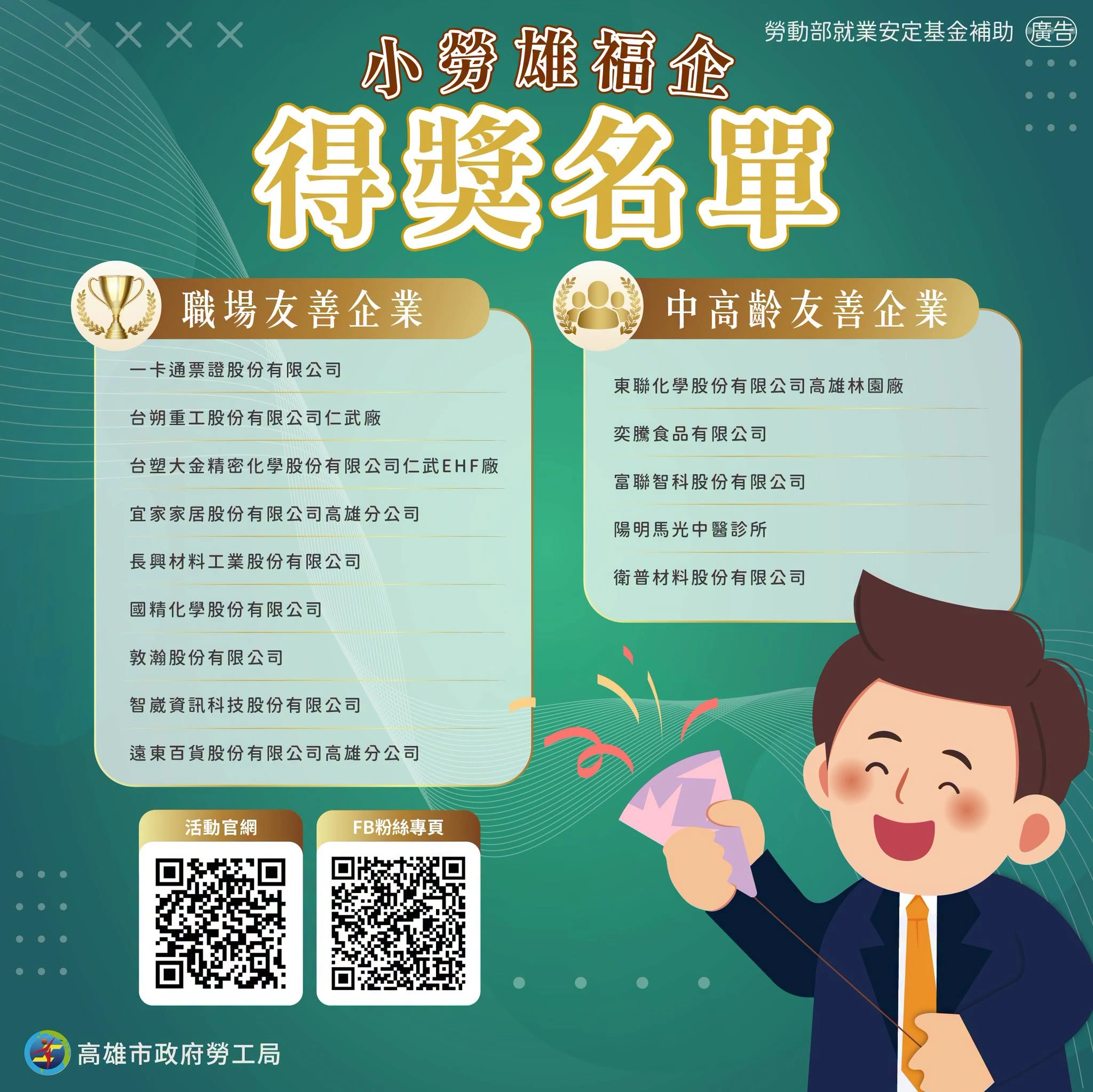 【榮耀】富聯榮獲中高齡友善企業獎｜打造幸福職場與人才永續發展