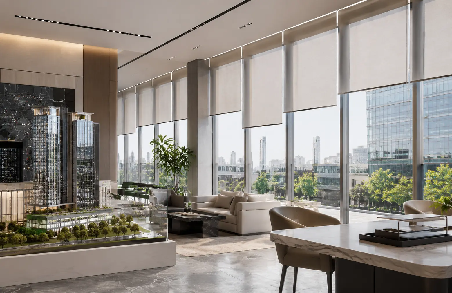 建設公司智慧建築窗簾系統
